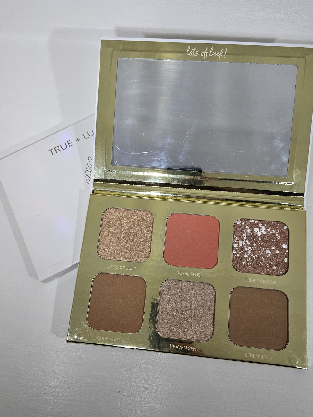 True + Luck Royal Flush Bronzer & Contour Palette - Coral & Gold Tones
